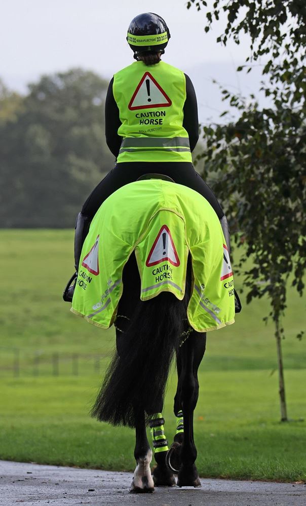 Shires Equi-Flector Mesh Exercise Sheet (Bright Yellow)