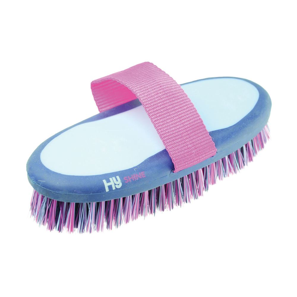 Hy Equestrian Pro Groom Sponge Brush (Navy/Light Blue)