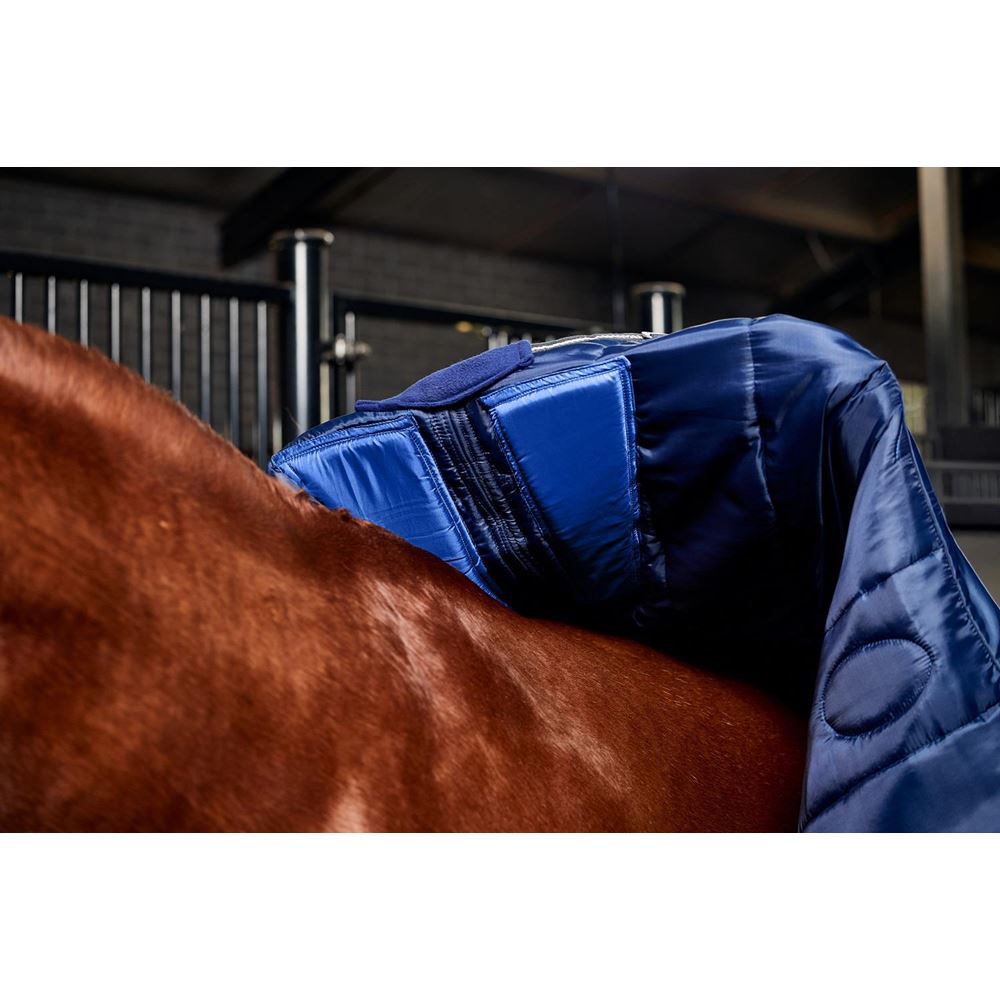 Weatherbeeta Comfitec PP Chanel Quilt Stable Detach-A-Neck - 220g (Navy/Charcoal)