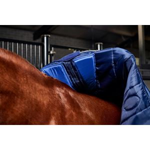 Weatherbeeta Comfitec PP Chanel Quilt Stable Detach-A-Neck - 220g (Navy/Charcoal)