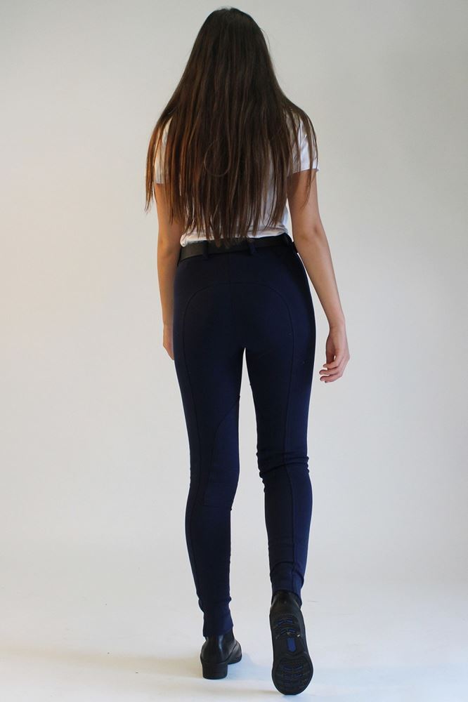 Gallop Ladies Classic Plain Jodhpurs (Navy)