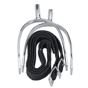 Korsteel Prince of Wales Never Rust Spurs with Straps