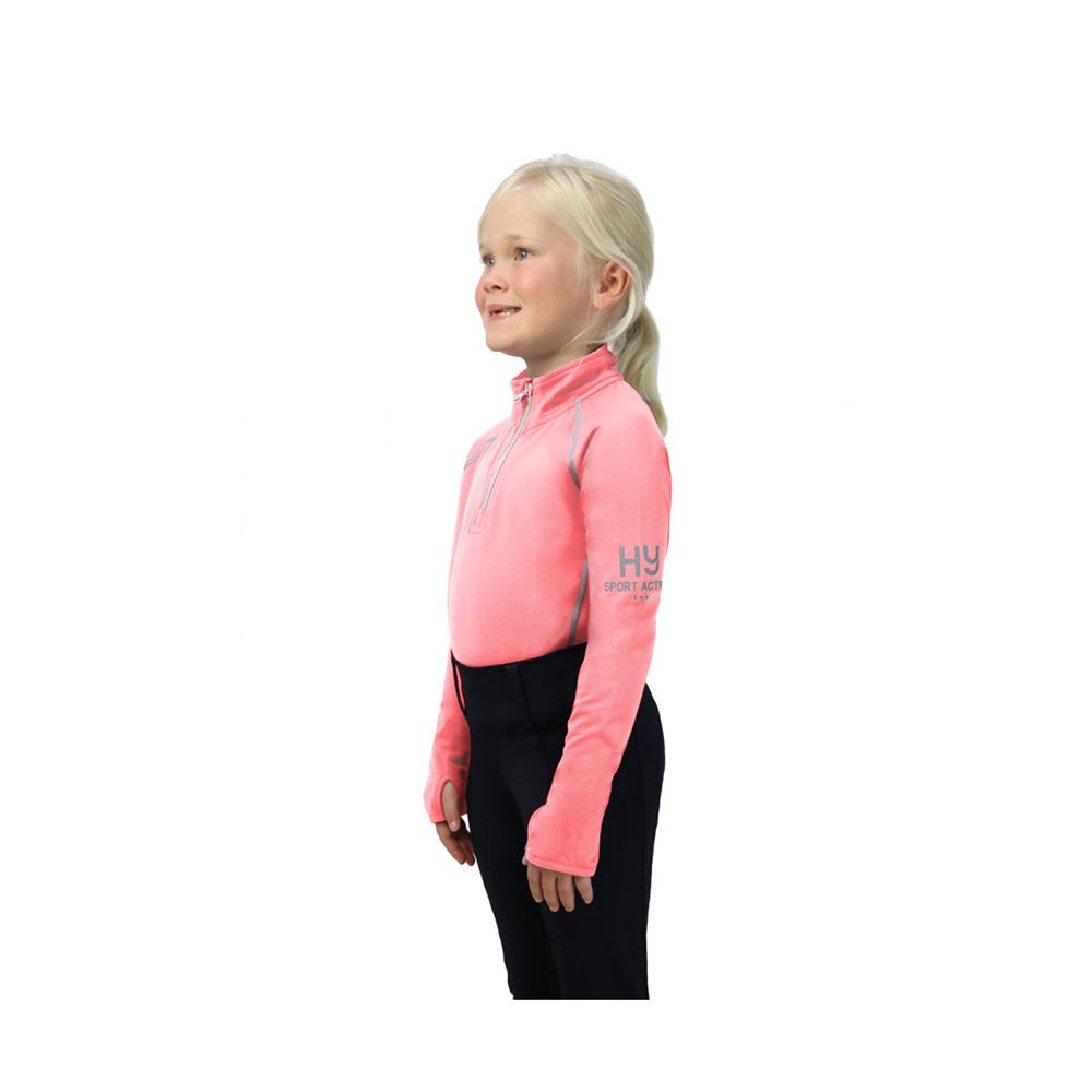 Hy Sport Active Young Rider Base Layer (Coral Rose)
