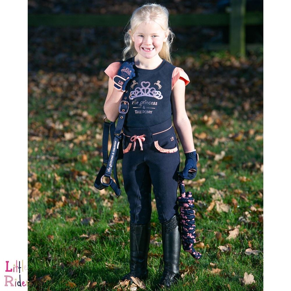 The Princess and the Pony T-Shirt by Little Rider (Navy/Peach)