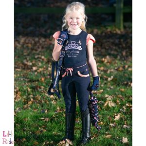 The Princess and the Pony T-Shirt by Little Rider (Navy/Peach)