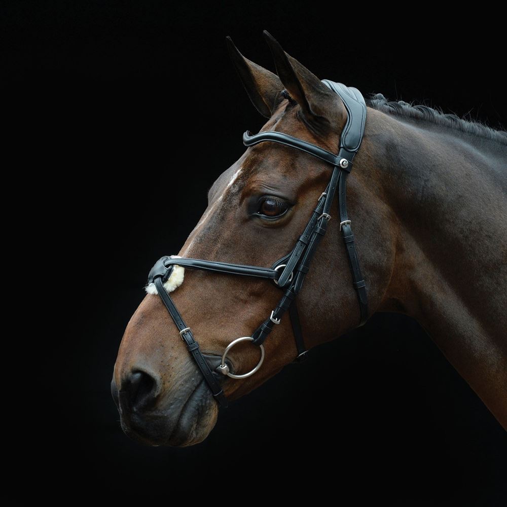 Collegiate Comfitec Grackle Bridle (Black)