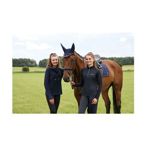 Hy Equestrian Synergy Fly Veil (Navy/Silver)