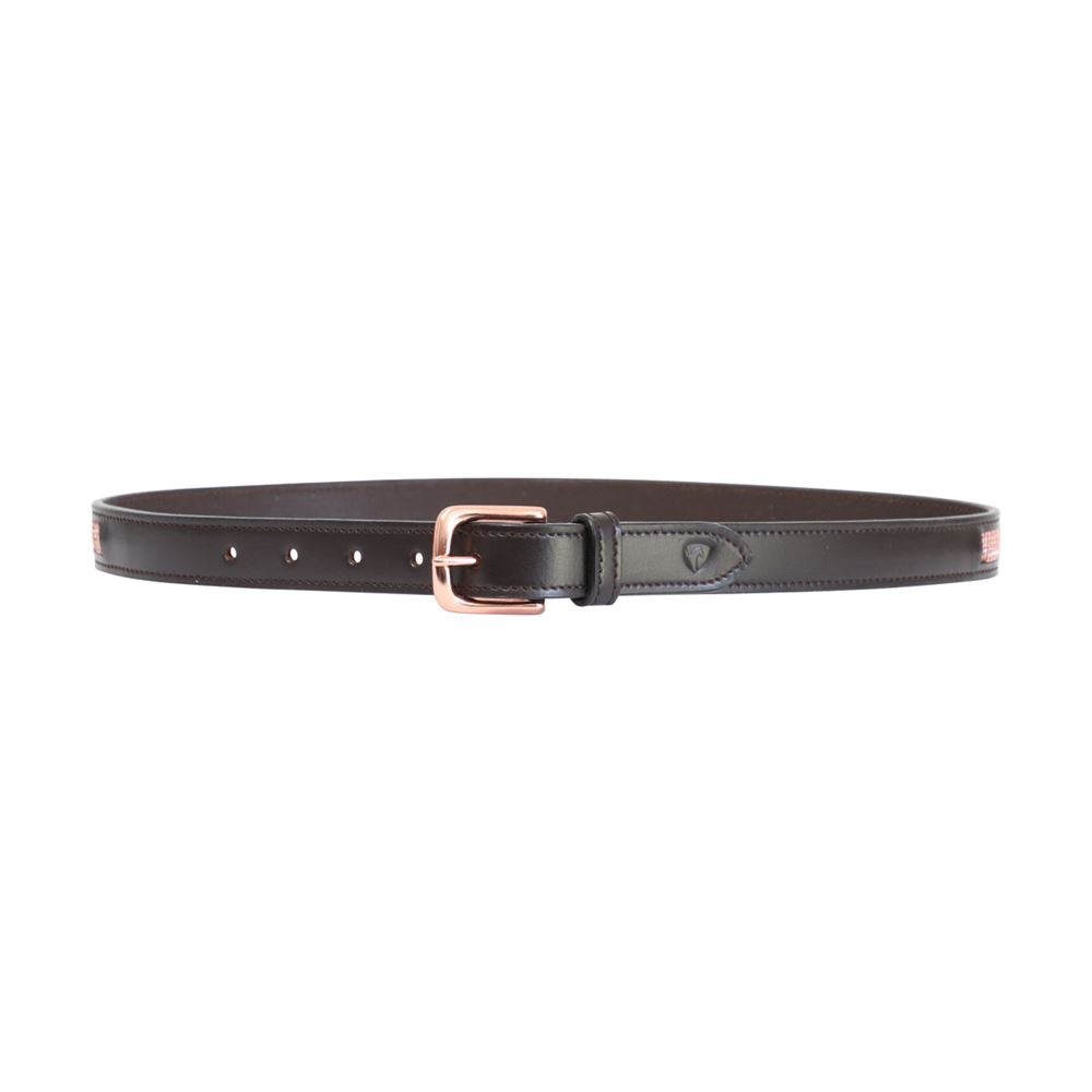 Hy Equestrian Rosciano Rose Gold Belt (Brown/Rose Gold)