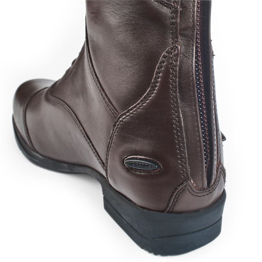 Shires Moretta Gianna Leather Riding Boots - Regular Height (Brown)