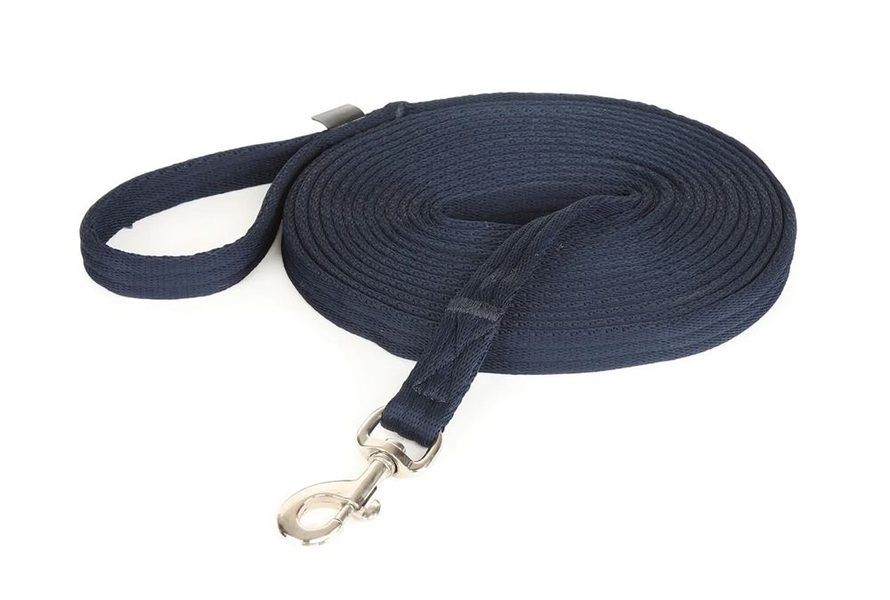 Shires Wessex Cushion Web Lunge Line (Navy)