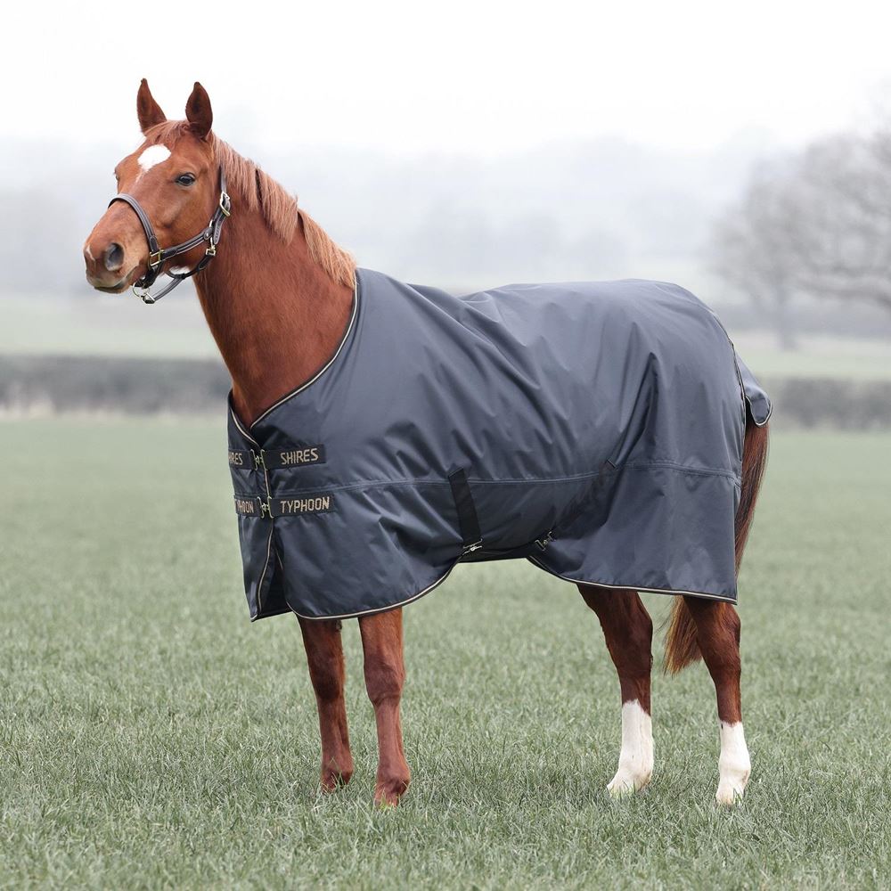 Shires Typhoon 50 Turnout Rug (Black)