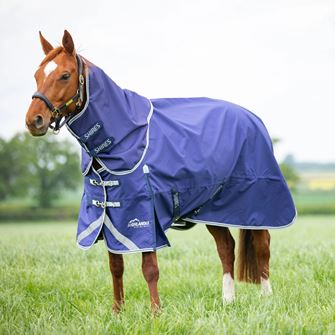 Shires Highlander Original Lite Turnout Rug & Neck Set (Navy)