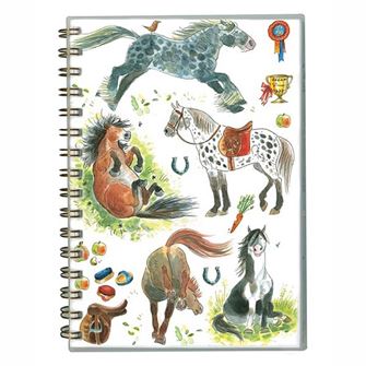 Jenkinsons A5 Wiro Notebook - Happy Horses